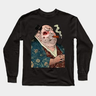 Puff Sumo: Tolerance is King on a Dark Background Long Sleeve T-Shirt